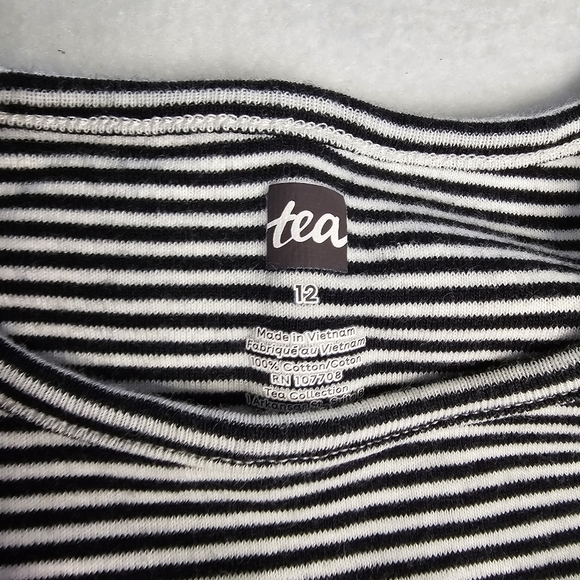 Tea Striped girls Dress size 12 - Picture 6 of 9